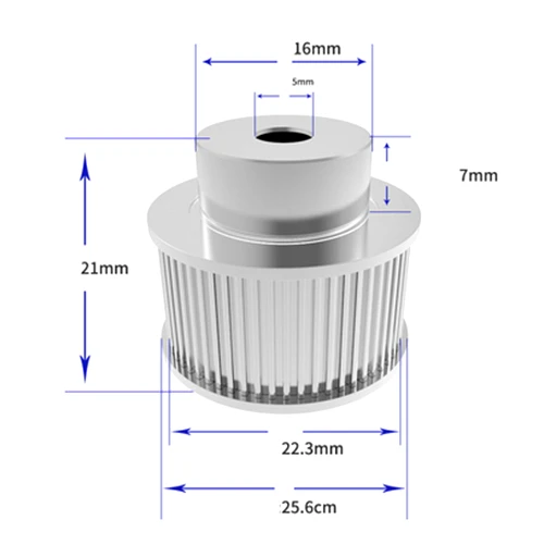 

1Pcs Aluminum GT2 10mm Width 36 Tooth Teeth 2GT Timing Drive Pulley Pully Wheels Gear For 3D Printer Bore=5mmm