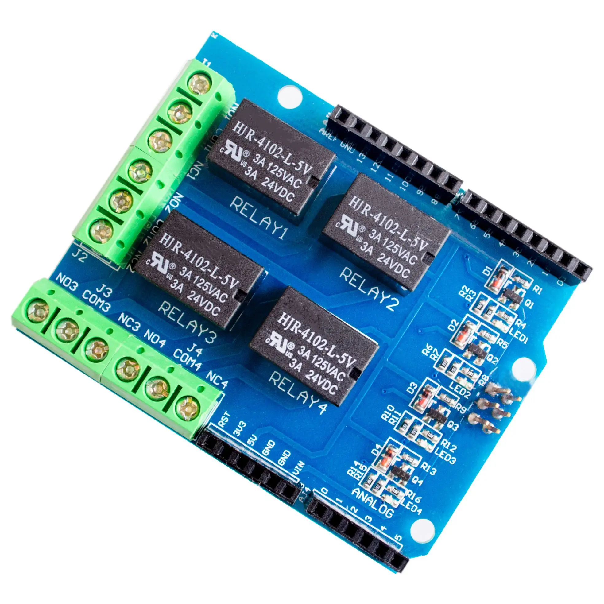 

4 channel 5v relay shield module, Four channel relay control board relay expansion board for arduino UNO R3 mega 2560