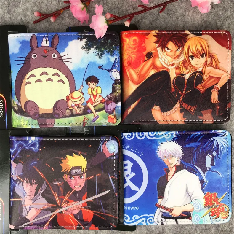 

Japanese anime series ~ totoro silver soul naruto PU leather purse the student individuality paragraphs short wallet. 5