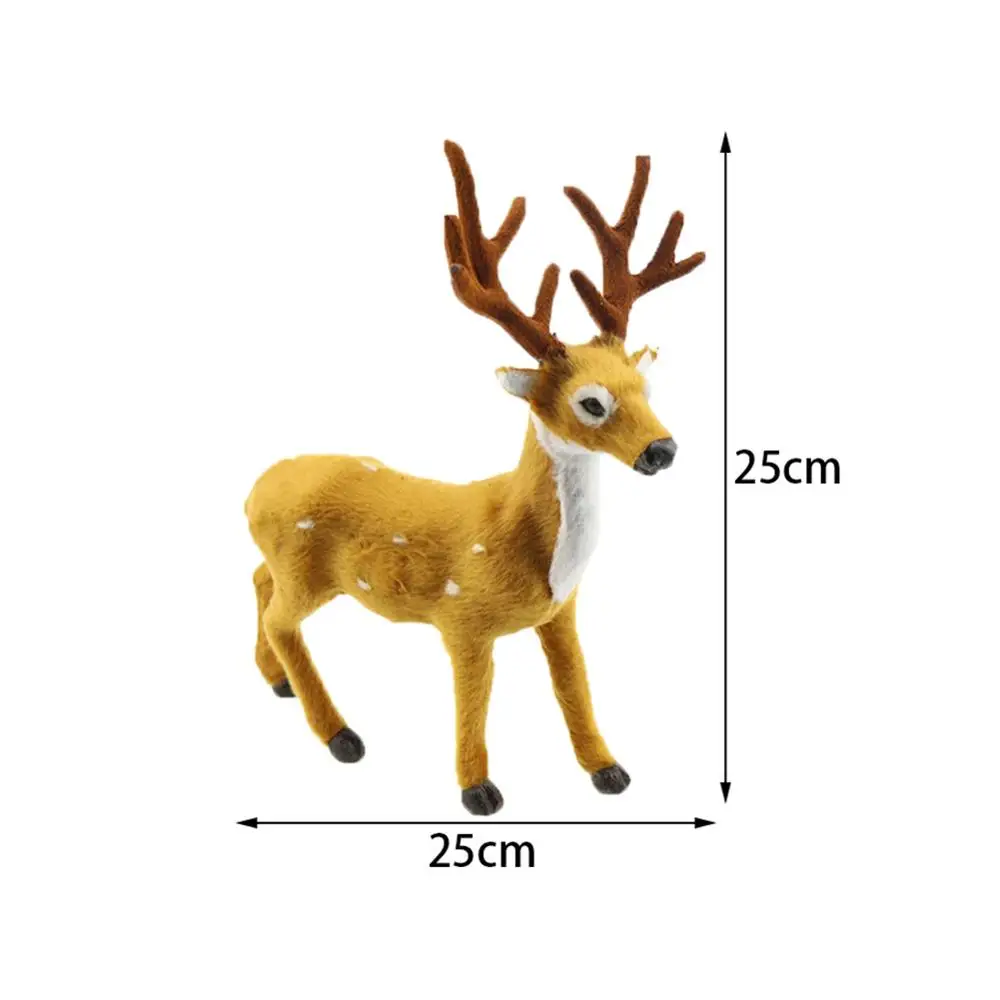 Елка Рождественская елка Декоративное подвесное украшение милые куклы мягкие игрушечные олени подарки праздничные вечерние поставки украсить 16/20/25/30 см#254247 - Цвет: 25 x 25 cm