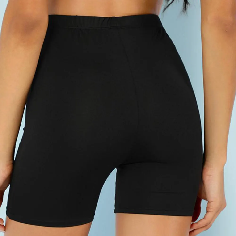 Jocoo Jolee مثير قصيرة طماق عالية الخصر أسود المحاصيل اللياقة البدنية طماق Athleisure الصيف السيدات عارضة تجريب طماق