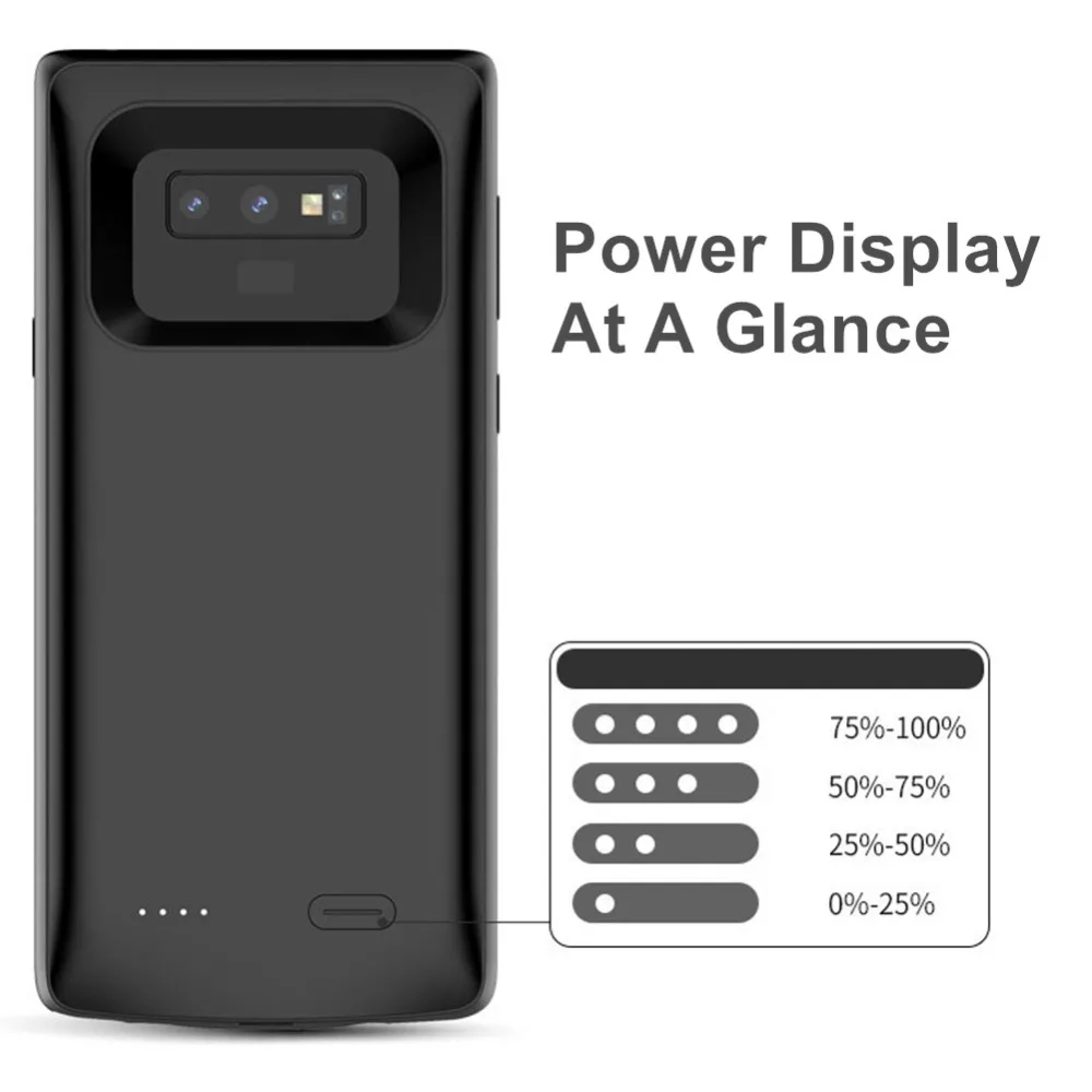Силиконовый противоударный Батарея зарядный чехол для samsung Galaxy S9 S8 Plus Note 9 Note 8 Батарея Зарядное устройство Чехол Пакет Мощность банк чехол