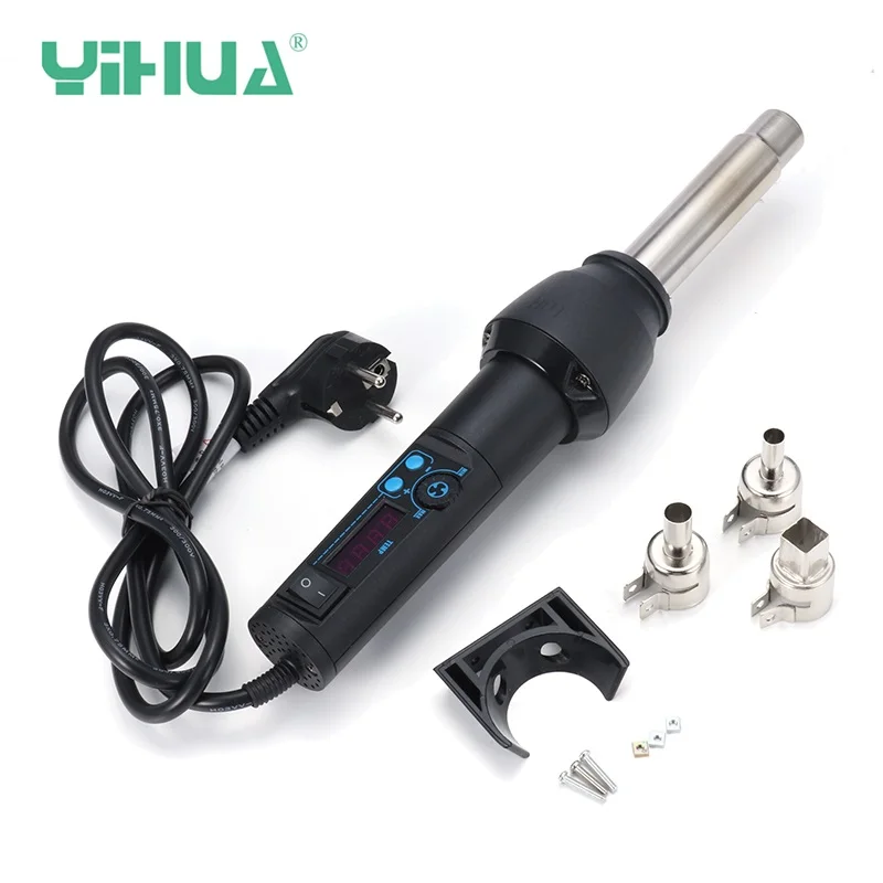 

YIHUA 8858-I 220V /110V EU 650W LCD Adjustable Electronic Heat Hot Air G un Desoldering Soldering Station IC SMD BGA