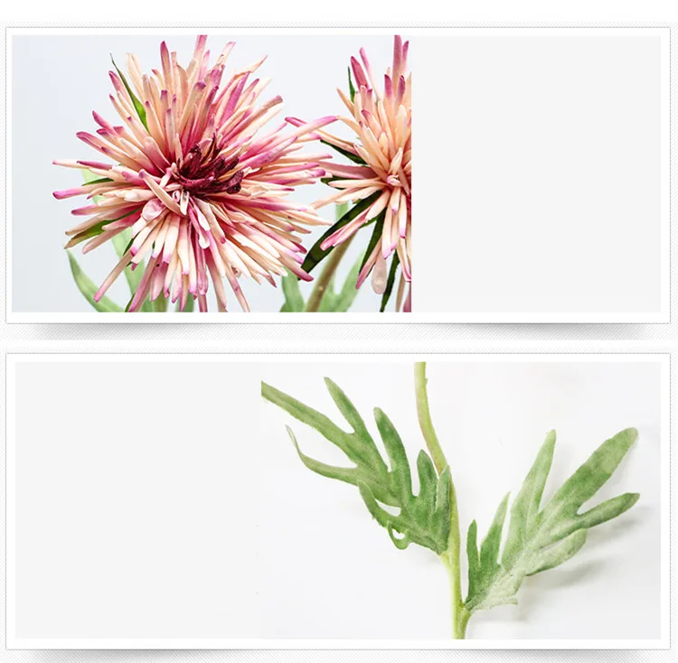 1 Pcs Artificial Chrysanthemum Silk Flowers Floor Style Decor For Home Wedding Table Sunflower Plant Wall Multicolor Optional JH94 (4)