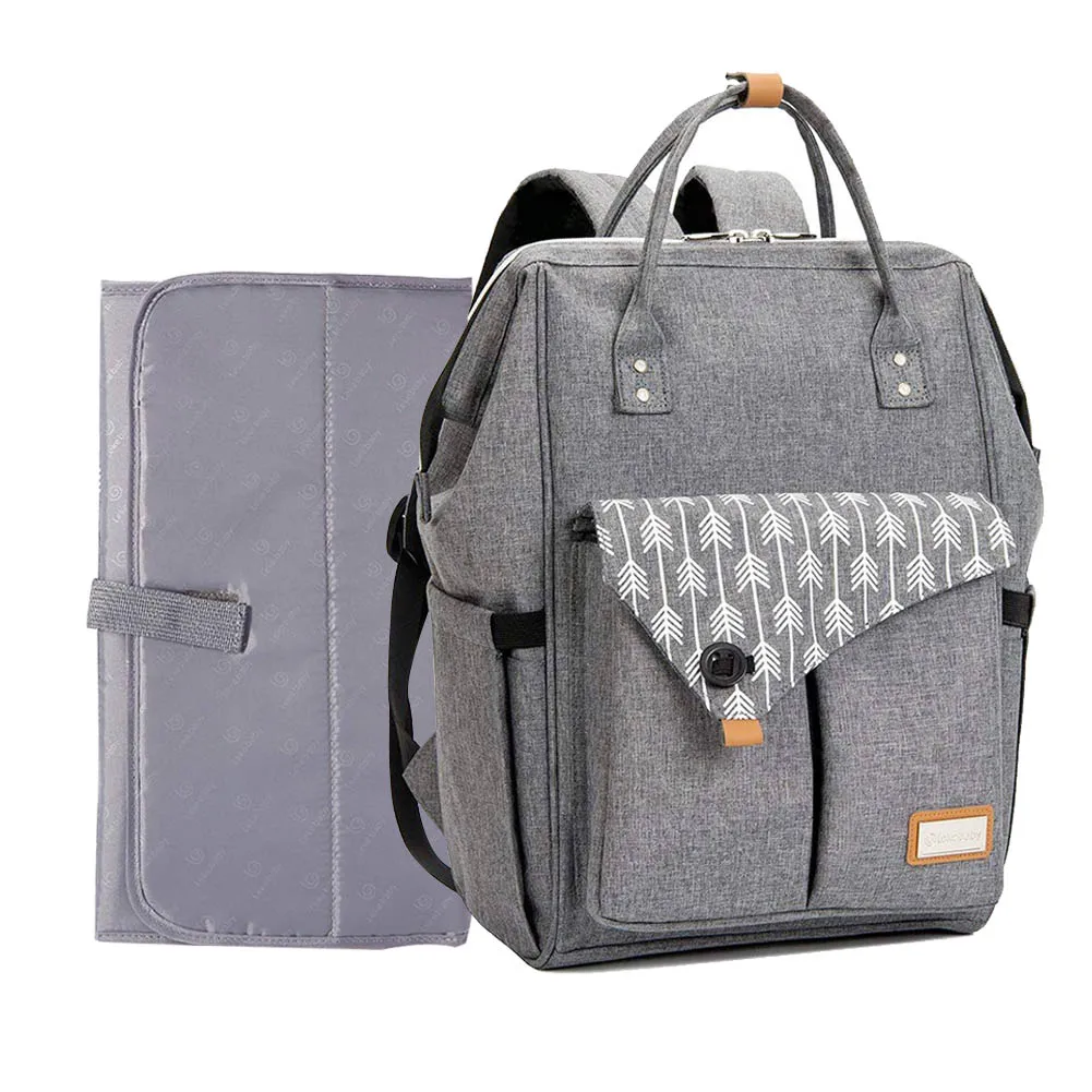 Многофункциональный Большой Вместительный рюкзак для мам, водонепроницаемый рюкзак, можно повесить на коляску, стильный уличный рюкзак с пеленкой