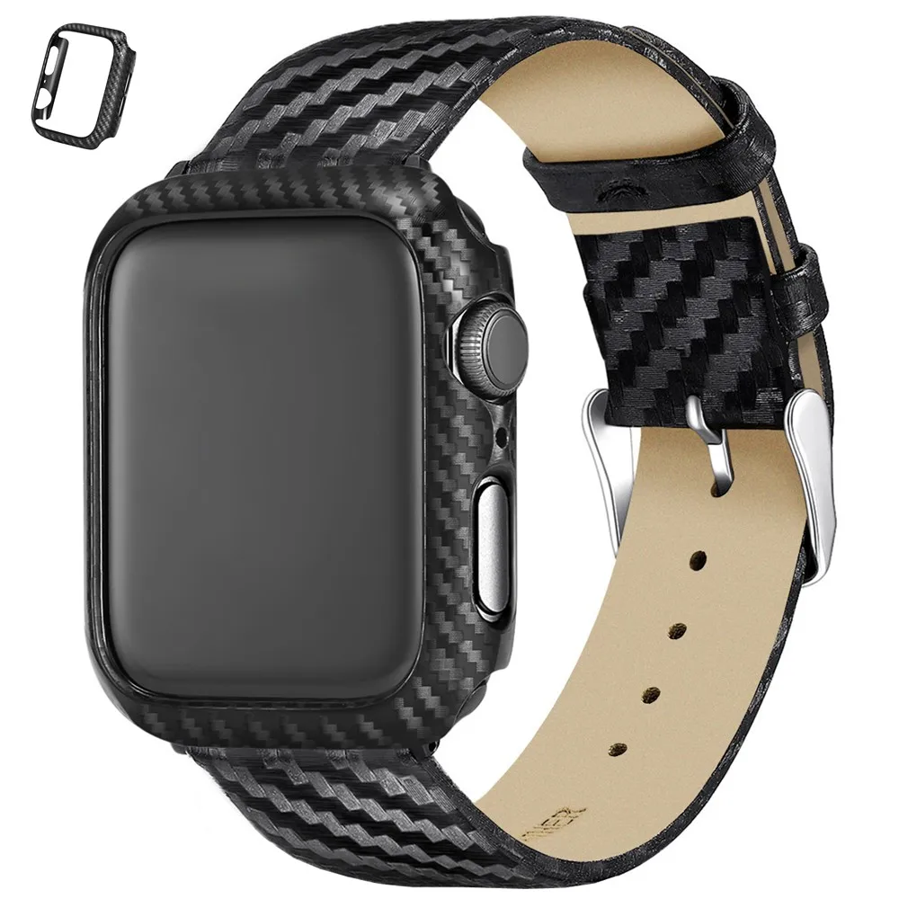 Ремешок из углеродного волокна для iwatch Apple Watch Band 40 мм 44 спортивный браслет Series 4