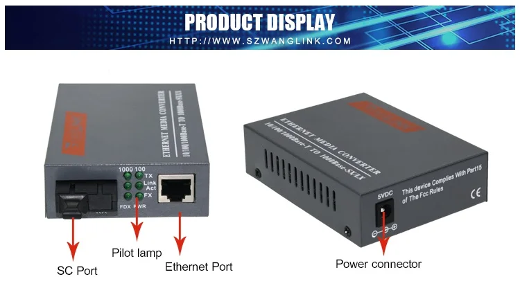 1,25G гигабитный Ethernet медиаконвертер 1 оптический порт 1 Электрический порт волоконный преобразователь SC 3 км Оптический приемопередатчик 1 пара