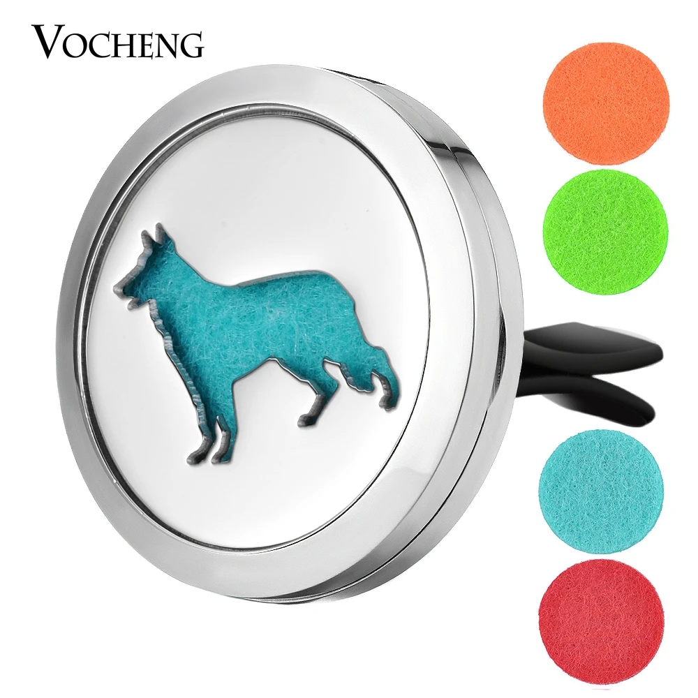 30mm Stainless Steel Car Air Freshener Essential Oil Diffuser Locket