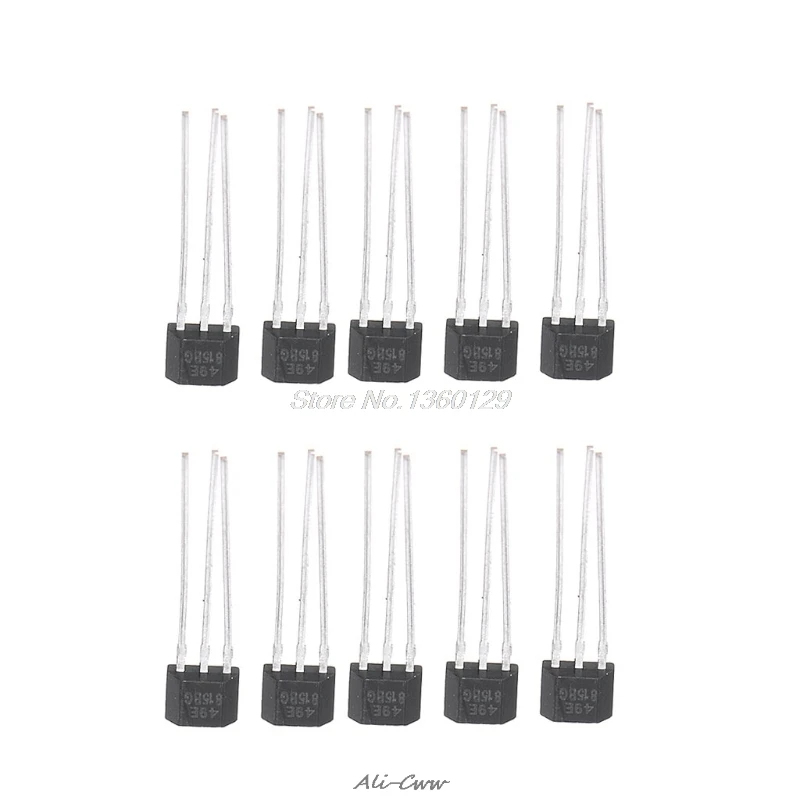 

10 pcs 49E Hall Element OH49E SS49E Hall Effect Sensor Linear Switch AUG28 Drop ship