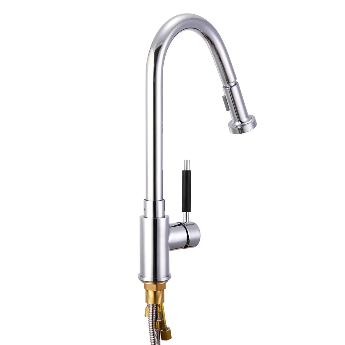 

360 Swivel Pull Out Spray Kitchen Faucet Spout Sink Basin Hot Cold Mixer Tap Faucet For Kitchen Accessories Mayitr