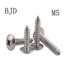 50 шт. M5* 13/80 шурупы 5 мм JISB1122T из нержавеющей стали с грибовидной головкой крестообразные Шурупы Для Обоев