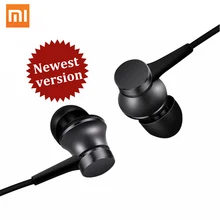 Original Xiaomi Piston Fresh In-Ear Earphones Xiaomi Mi Fresh Earphone Aluminium Wired Control with Microphone For Phone Huawei
