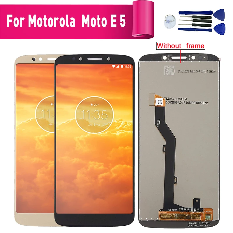 Для Motorola Moto E5 дисплей ЖК экран Замена для E (5 го поколения) сенсорный полный