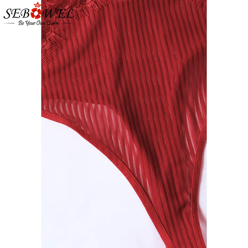 Red-Triangular-Lace-Bodysuit-LC32223-3-9 