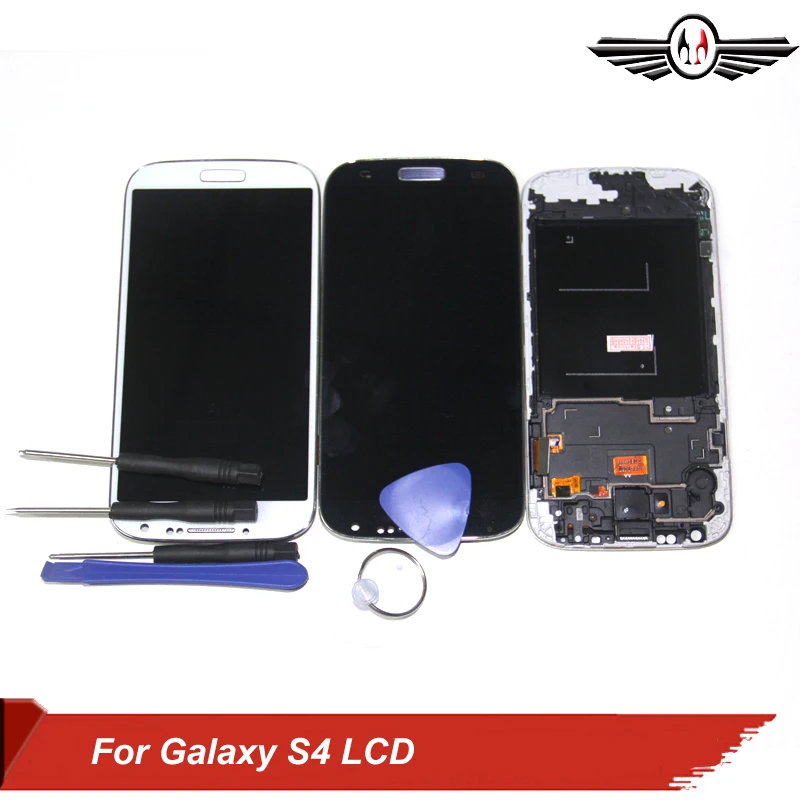 Replacement Display Screen for samsung S4 i9500 i9505 LCD Touch with Digitizer Frame Assembly Free Tools | Мобильные телефоны и