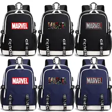 Comics Marvel атака на Титанов крылья USB разъем для наушников для мальчиков и девочек школьная сумка для женщин подростков холст для мужчин рюкзак для ноутбука