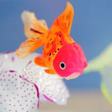 2019 New arrival Kawaii BestP Glow In The Dark Artificial Cat Toy Fish Aquarium Goldfish Ornament Fish Tank Jellyfish Pet toys