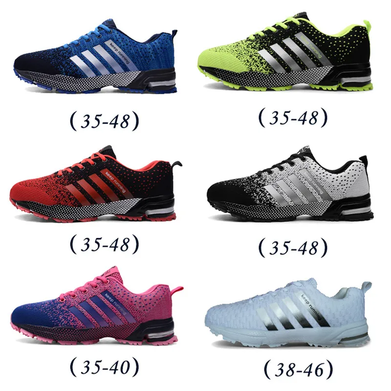 Fashion Men‘s Running Shoes Breathable Sport Sneakers Casual Athletic Big Size