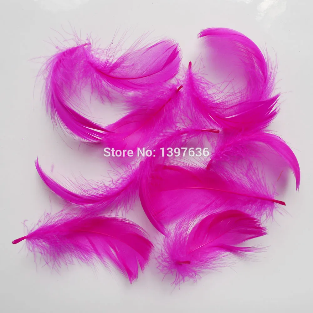 

500Pcs DIY Natural Fluffy 5-8cm/2-3inch Hat Wedding Decor Handmake Long Craft DIY Material Accessories Supply