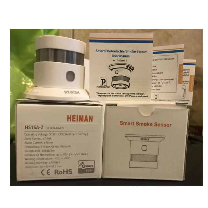 z-wave smoke detector