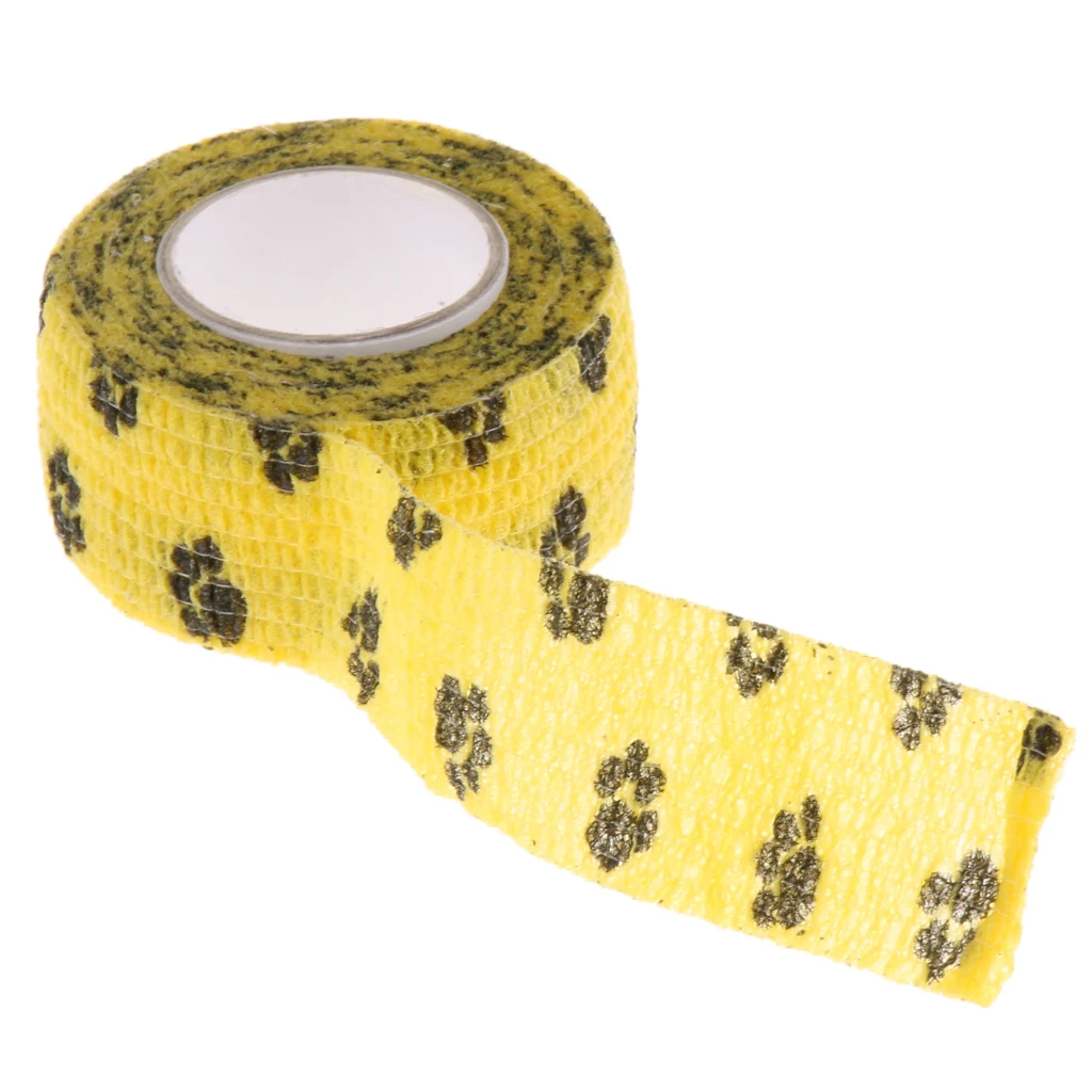 5 Pieces Non Woven Pet Dog and Cat Wound Self Adhesive Bandage Tape