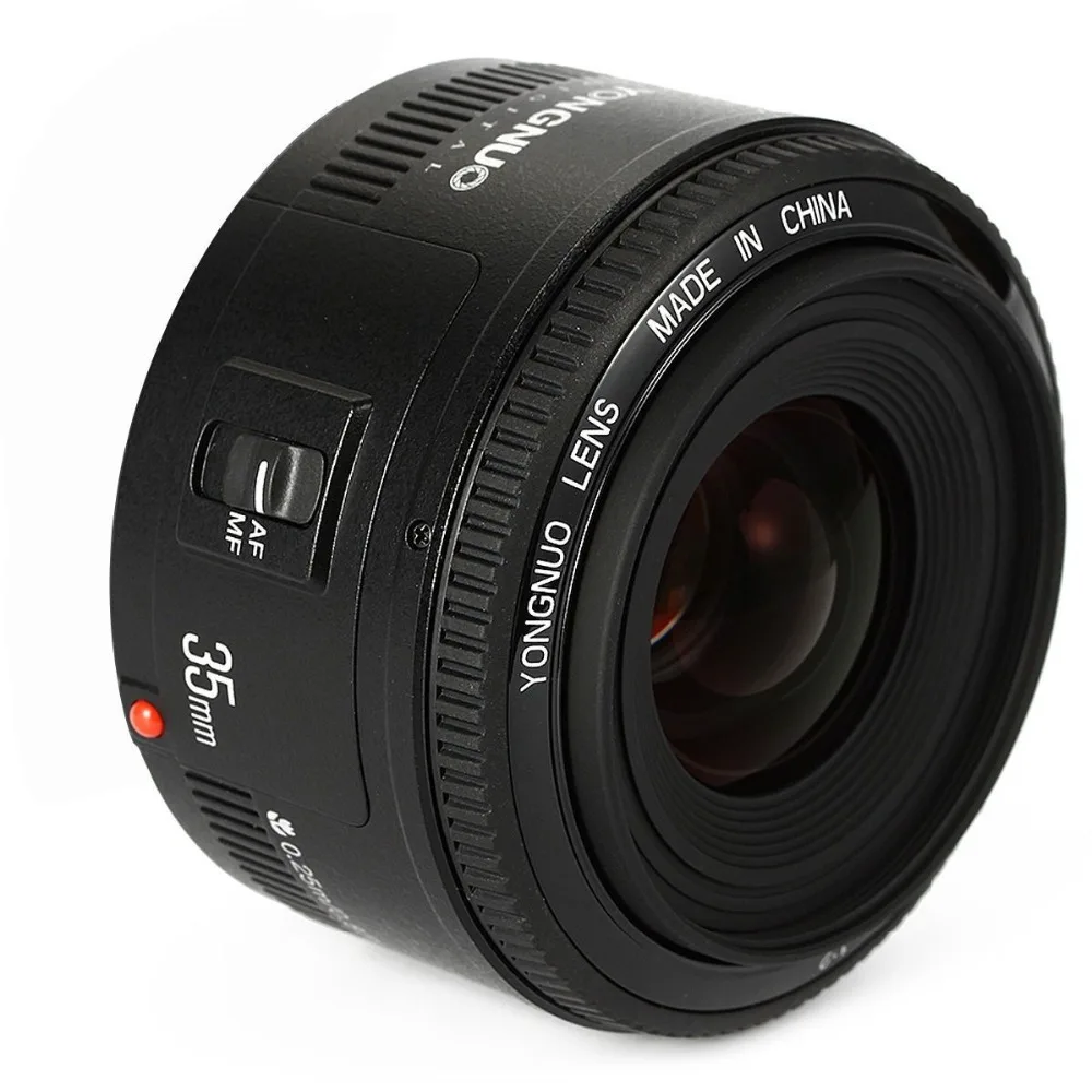 YONGNUO 35 мм f2 Len YN35mm большой апертурой Авто фокусная линза для Canon EOS 5DII 5diii 650D 600D 450D 60D 7D 7DII 6D 30D DSLR Камера