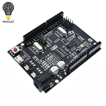 

WAVGAT UNO R3 + WiFi ATmega328P+ESP8266 (32Mb memory) USB-TTL CH340G For Arduino Uno NodeMCU WeMos ESP8266 One New Arrival