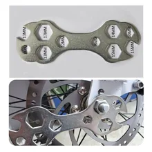 1PC Bicycle Multifunctional Wrench Multitool Portable Wrench 8-15mm Hex Wrench Spanner Bicycle Repair Hand Tools