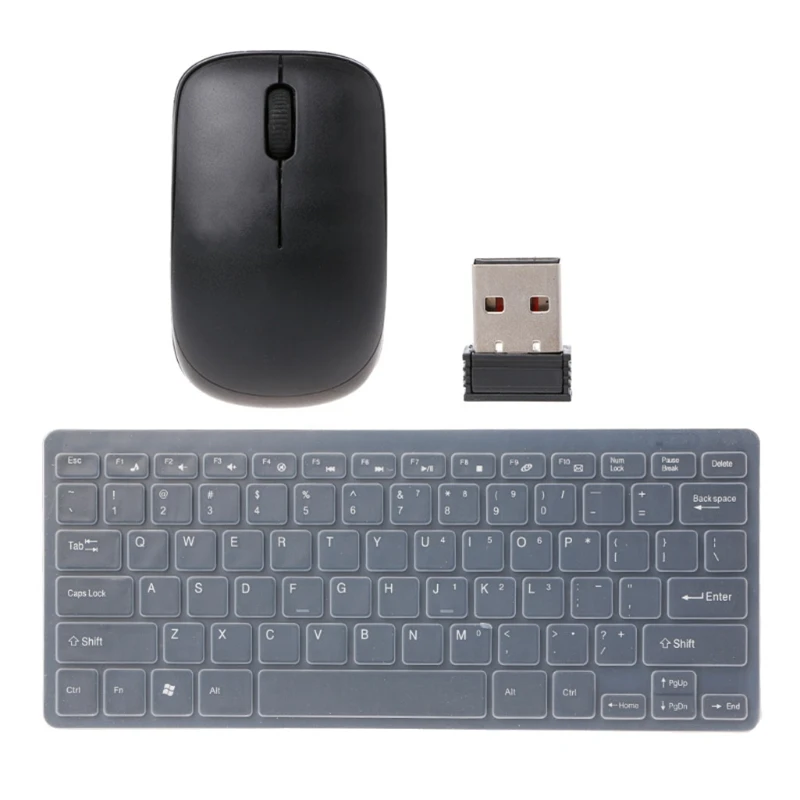 

2.4G Fashionable Wireless Mouse And Keyboard Set Ultra-Slim Wireless Keyboard Mini Optical Mouse Combo For Laptop Desktop PC