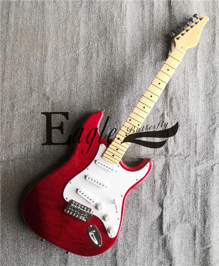 Eagle. Butterfly Electric Guitar Electric Bass Custom Shop Red 22item Singleshake Flame Maple