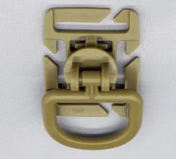 

10pcs Tactical Grimlock D-ring Clips Buckle Adjustable 8 segment angle 25mm rotatable D buckle Suitable for 25mm webbing