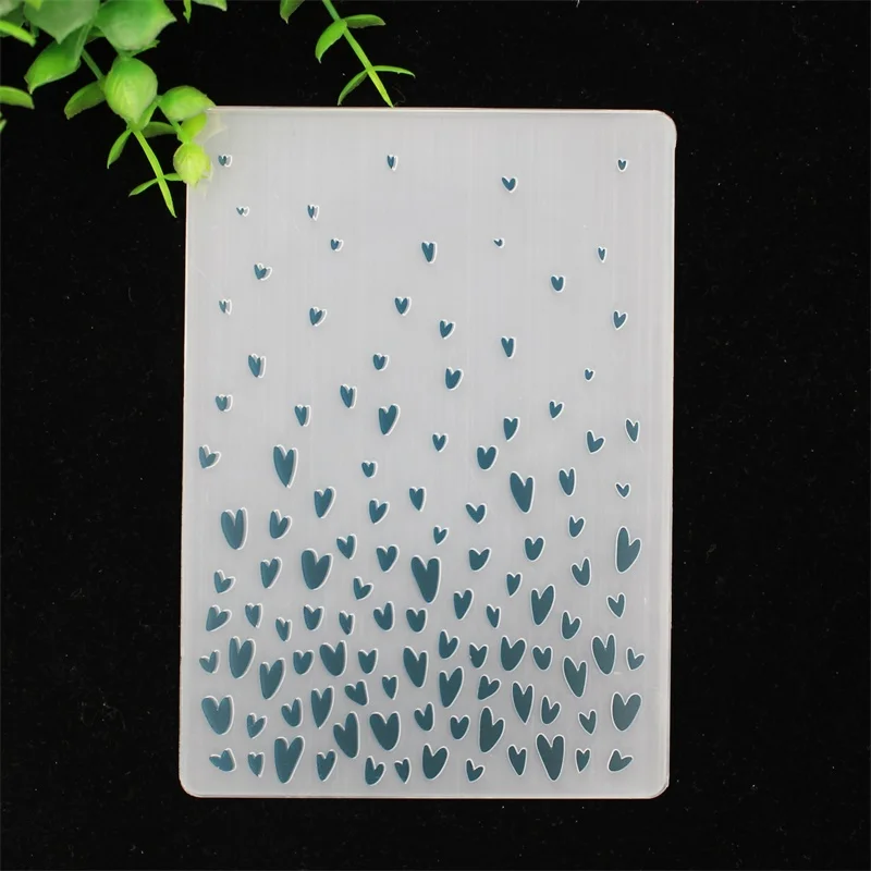 

KSCRAFT Heart Plastic Embossing Folders for DIY Scrapbooking Paper Craft/Card Making Decoration Supplies