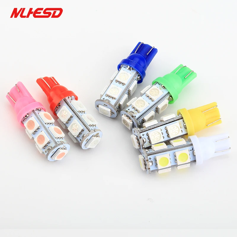 10 шт. T10 9SMD 5050 9 светодиодный автомобиль 194 168 192 W5W 12V 24V светильник автомобильные