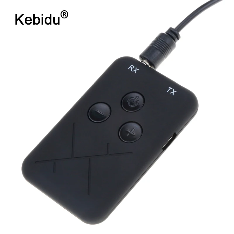 

kebidu 2 in 1 Wireless Bluetooth 4.2 Transmitter Receiver with 3.5mm Audio USB Cable Charging Stereo Audio Music Adapter PK B6