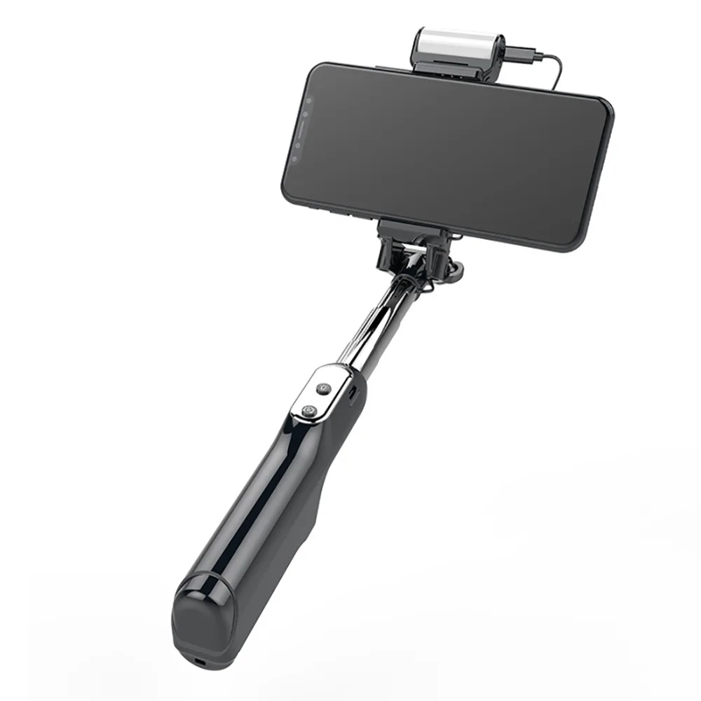 JOEAIS Bluetooth Selfie Stick 360 Degree Rotation LED Fill Light W/Rear Mirror Foldable Portable For iPhone 8/8P/7 Galaxy S7 S8 |
