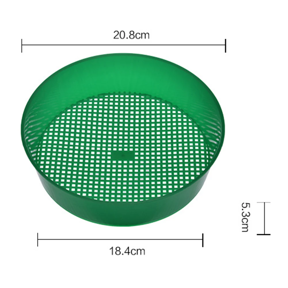Пластиковое садовое сито загадка зеленая для компоста почвы каменная сетка садовый инструмент