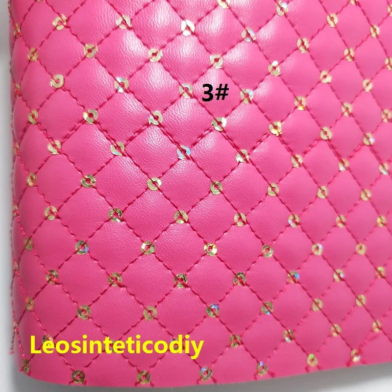 2 шт. 21x29 см стеганые квадраты с Sequines блестящие кожаные для самодельные Луки сумки обувь 3S13 - Цвет: 2PCS NO.3