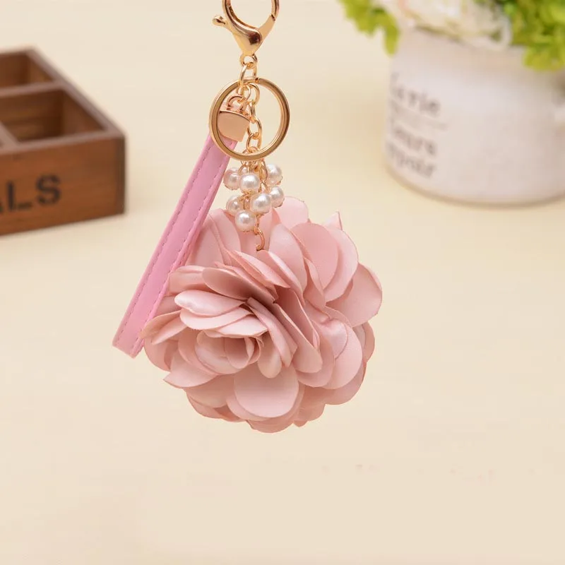 Женский романтический брелок Felyskep Camellia Rose с подвеской в виде цветов и пряжкой