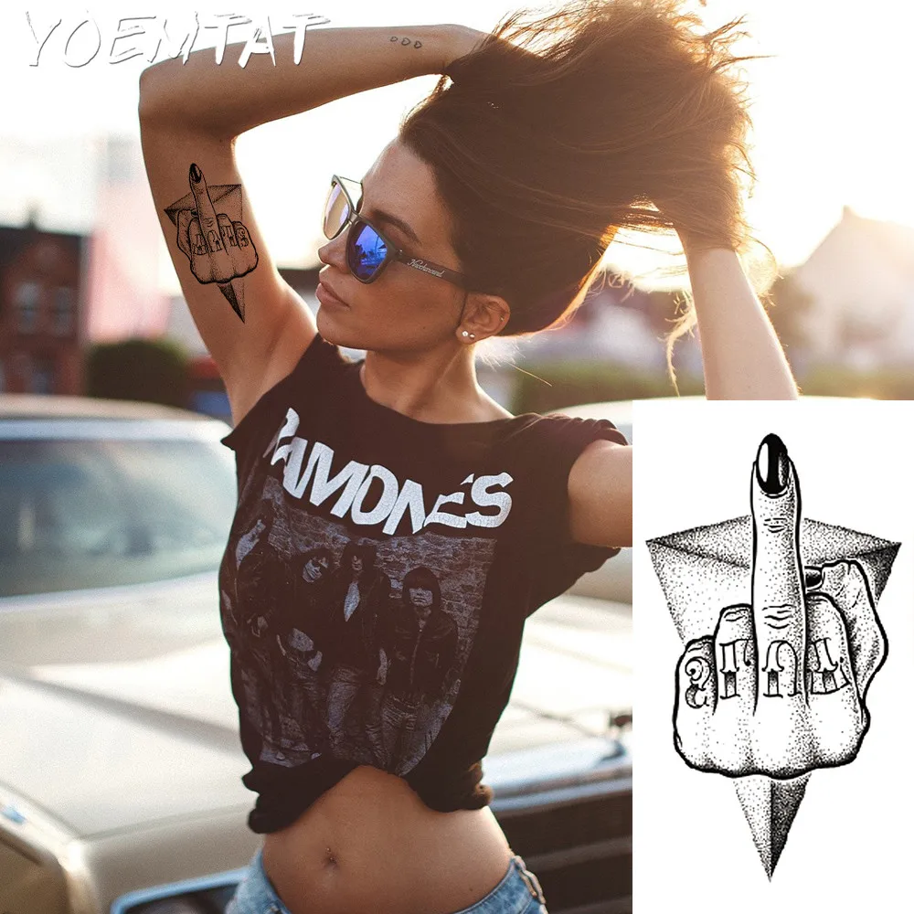 1 шт. временная татуировка с большим цветком хной|tattoo sticker|waterproof tattoo stickerhenna temporary