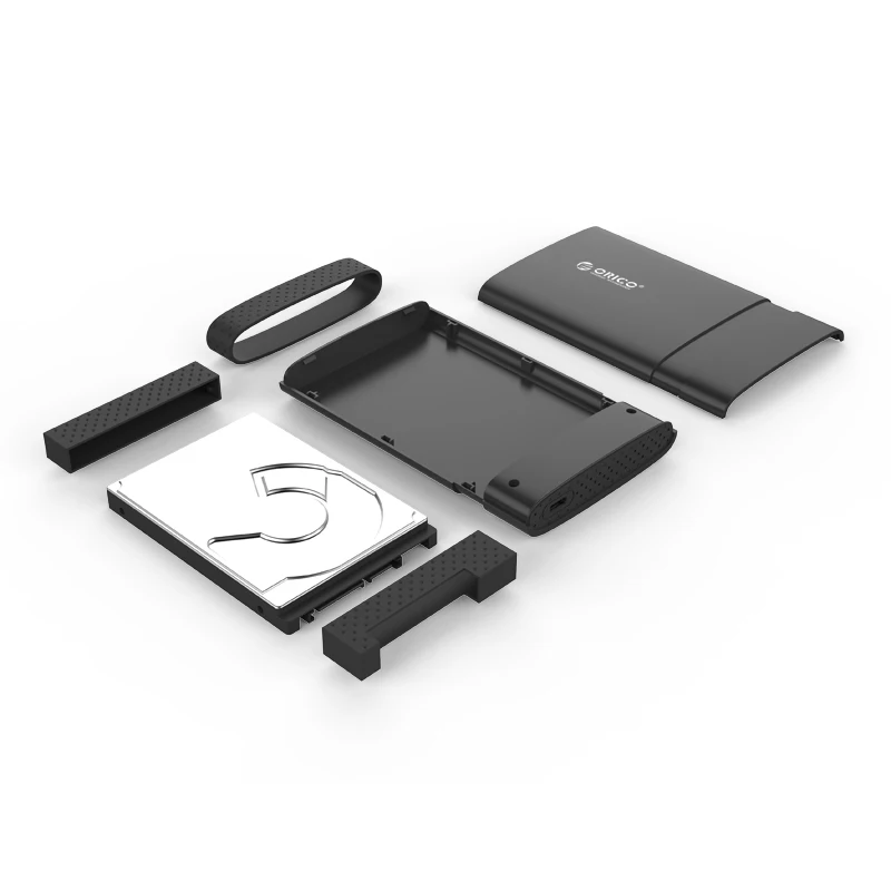 ORICO 2,5 дюйма HDD чехол USB 3,1 Gen 1 type-C To SATA 3,0 Супер Скоростной HDD Box бесплатные инструменты HDD корпус адаптер(2538C3