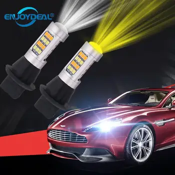 

2pcs 7440 1156 2835 SMD 42Led Dual Color Signal Reverse DRL Daytime Running Light Coder Signal Lamp Light Bulb