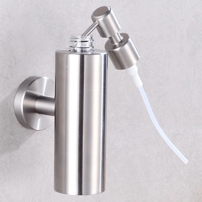 Stainless Steel Hand Liquid Soap Dispenser Wall Mounted Bathroom shower Lotion Pump Bottle kitchen Hotel Foam Soap Dispenser