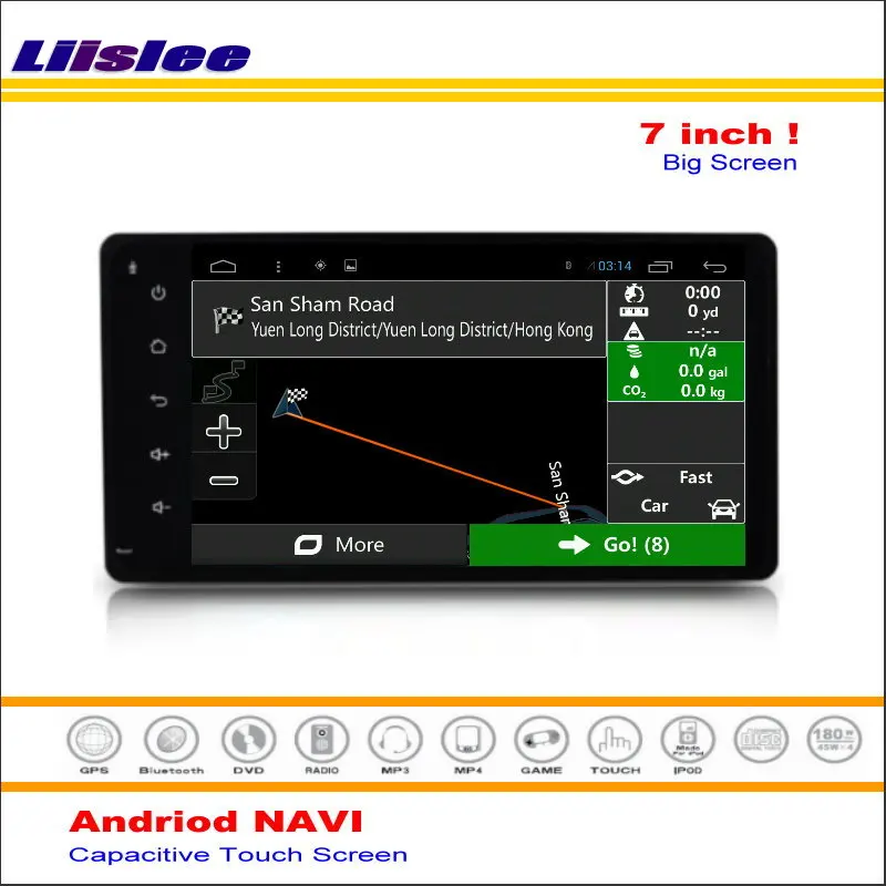 Liislee Car Android GPS NAV Map Navigation System For Mitsubishi