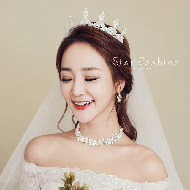 Perak Pernikahan Bridal Prom Kristal Berlian Imitasi Anting Anting Kalung Gelang Mahkota Tiara Perhiasan Set Untuk Pengantin Pernikahan Perhiasan Set Aliexpress