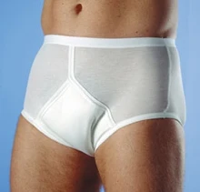 Free Shippping FUUBUU2102-white Underpants/ Minor incontinence pants/ diaper changing mat /For Men