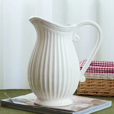 1 шт Моден стиль дома декоративная керамическая/фарфоровая ваза - Цвет: white