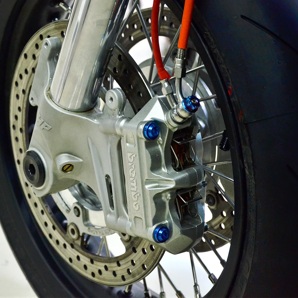 Винты с фланцевой головкой из титанового сплава M10X1.25 для Kawasaki Z1000 ZX 10R 1000 600 Ninja H2 H2R
