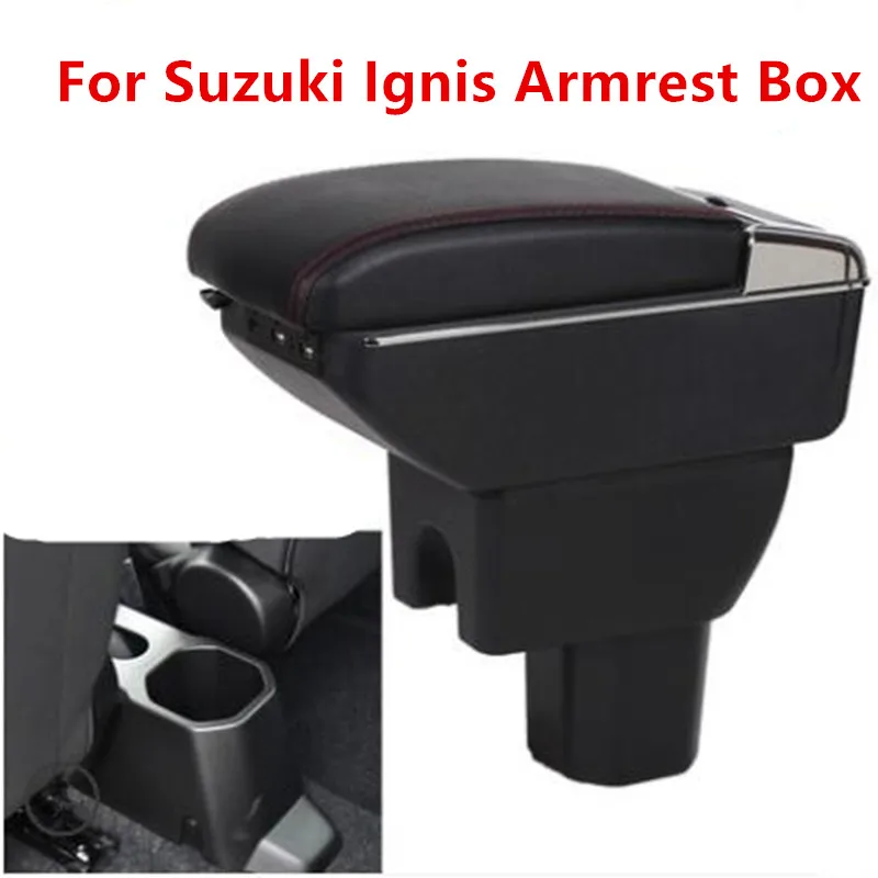 For Suzuki Ignis Armrest Box Car Central Armrest Storage Box cup holder