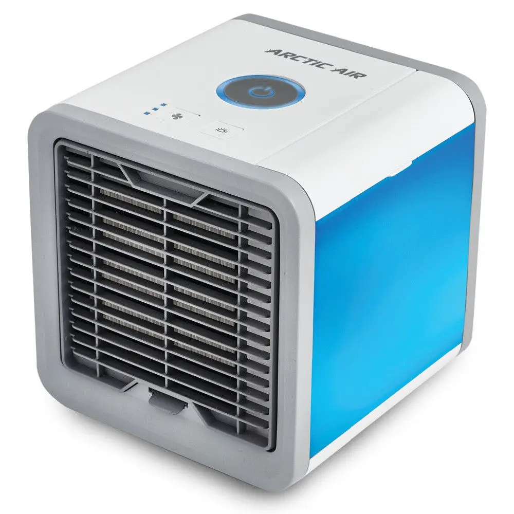 

Car Portable Mini Air Conditioner Multifunction Cooling Fan with 7 Colors LED Lights Air Humidifier Purifier for Home Office