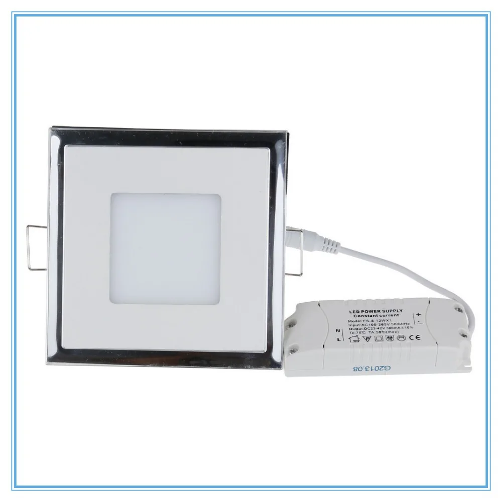 

10W Indoor Decoration Modern LED Panel Light 220V / 110V Square Acrylic LED Recessed Down Light Warm White Cool White 10PCS/LOT
